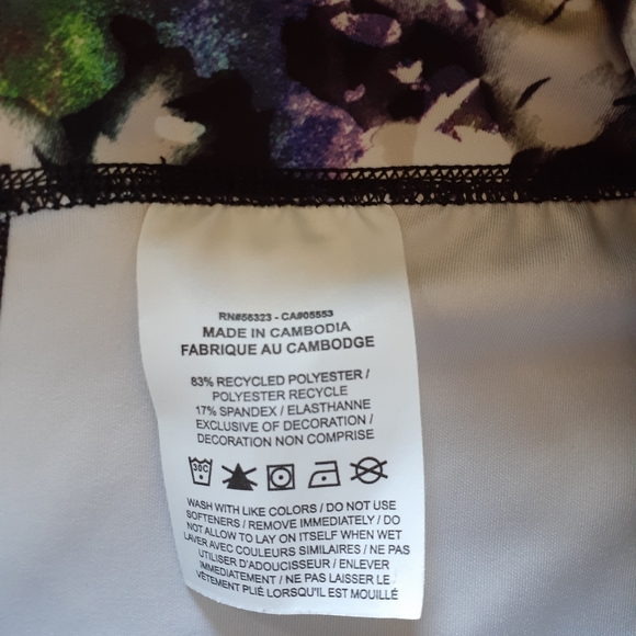 Nike Dri-FIT women's multicolored spandex leggings yoga pants size S - Picture 5 of 6